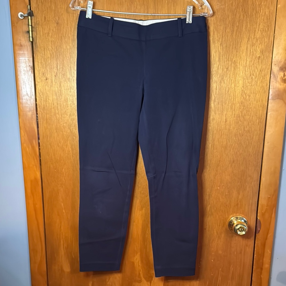 J. Crew Dark Blue Stretch Pants Sz 4